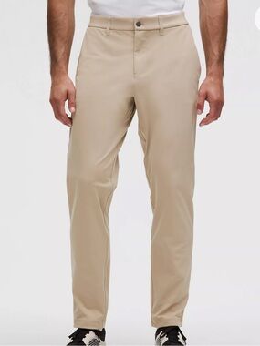 lululemon athletica Men's Khaki ABC Classic-Fit Warpstreme pants